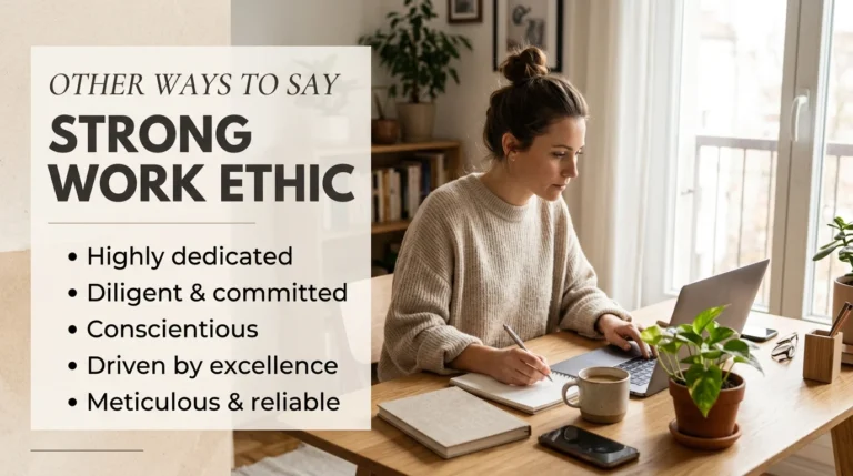 other ways to say strong work ethic