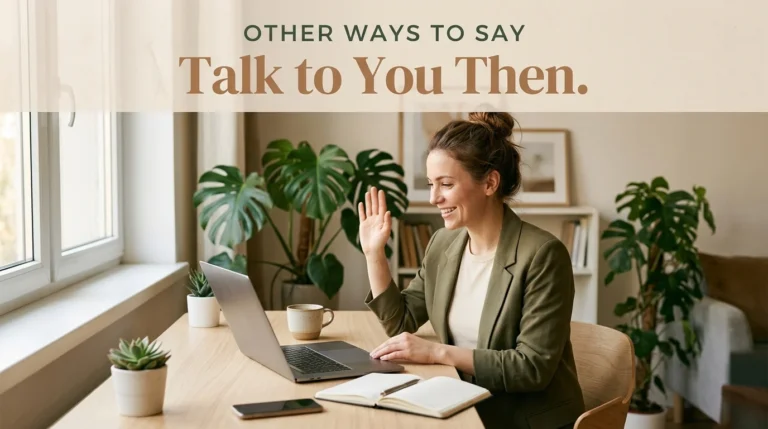other ways to say talk to you then
