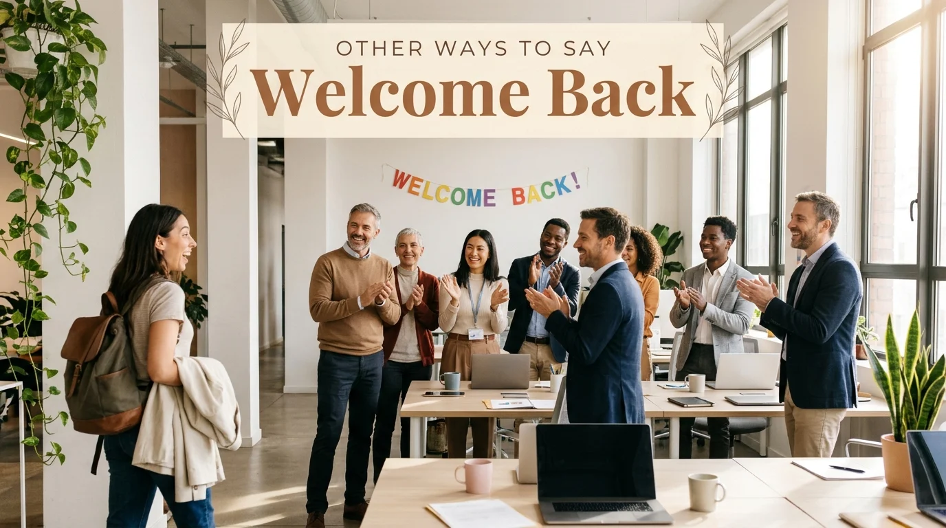 other ways to say welcome back