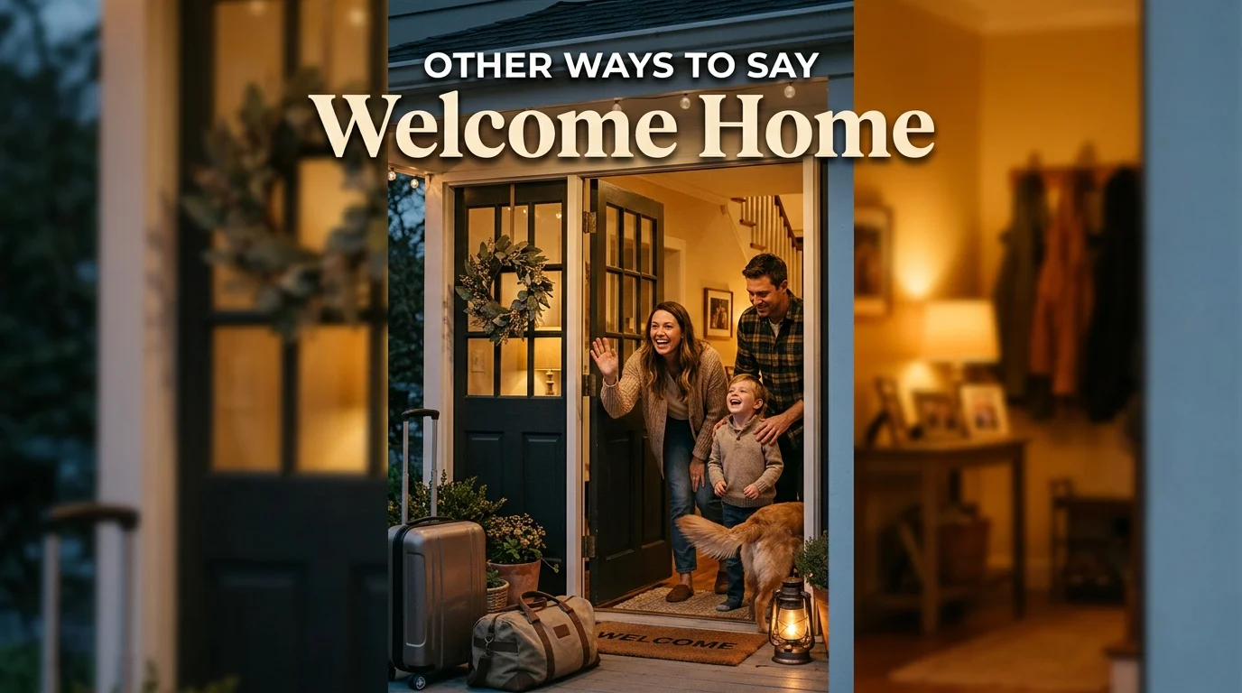 other ways to say welcome home