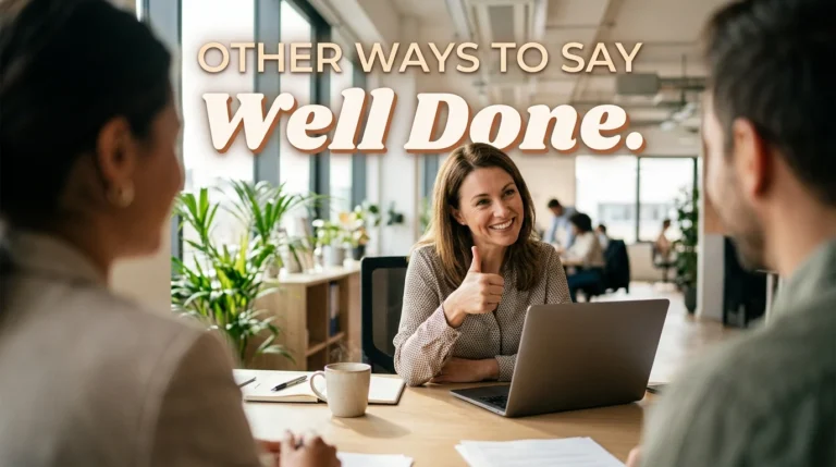 other ways to say well done