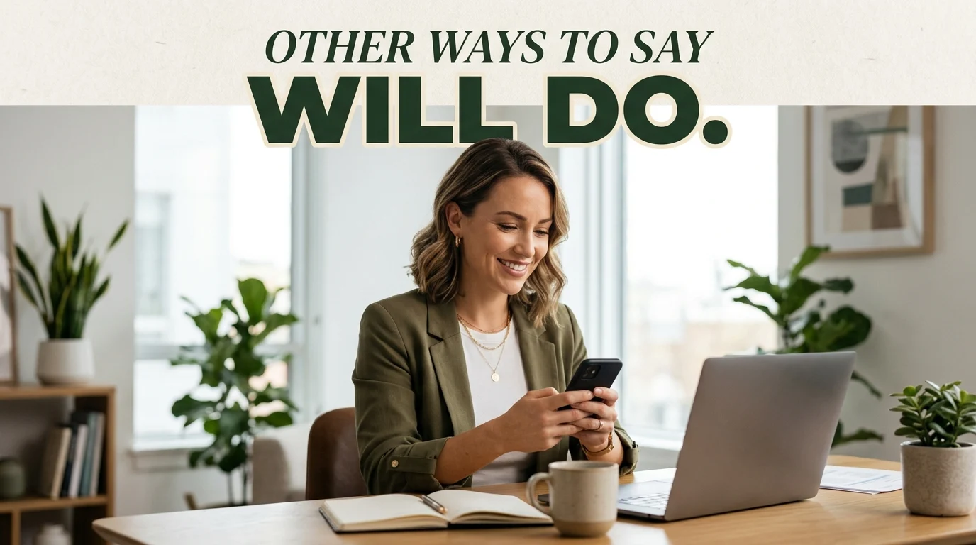 other ways to say will do